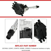 EFI Distributor for 1995-2007 Chevy GM V6 4.3L 262 Ignition Distributor 6 Cylinders Vortec with Black Cap