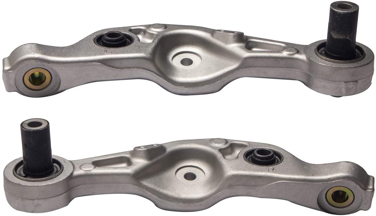 TUCAREST 2Pcs K642208 K642988 Left Right Front Lower Rearward Control Arm Assembly Compatible With 2007 08 09 10 11 2012 Lexus LS460 (RWD Only) Driver Passenger Side Suspension
