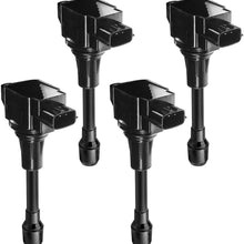 A-Premium Ignition Coils Pack Replacement for Nissan Altima Rogue Sentra Tiida Versa X-Trail FX50 M56 4-PC Set