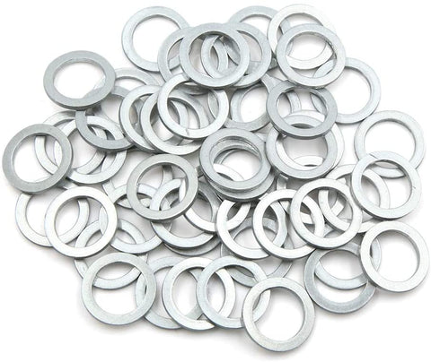 X AUTOHAUX 50pcs Engine Oil Crush Washers Drain Plug Gaskets 16mm ID. 22mm OD. for Car