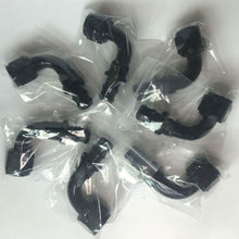 Atoking Anodized Aluminum 0 90 45 180 Degree Push Lock Oil Fuel Gas Hose Line End Fitting Adapter Reusable Hose End Fitting