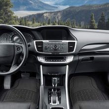 BDK 783-3Row ProLiner Original Heavy Duty 4pc Front & Rear Rubber Floor Mats for Car SUV Van (for 3 Row Vehicles) - All Weather Protection Universal Fit (Black)