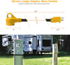 Snowy Fox RV 15Amp to 30Amp Adapter - 15Male/30Female Camper RV Electrical Adapter Power Cord with Innovative 180 Degree Bend Design Easy Ergonomic Grip Handle, 18inches,12AWG 125V/1875W