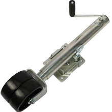 uyoyous Swivel Trailer Tongue Jack with 6" Dual Wheels -1500 lbs Capacity RV Trailer Tongue Jack Marine Boat Trailer Jack Bolt-On Twin Towing Track Caster 10 Inches Vertical Travel