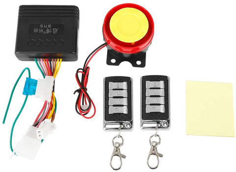 F FIERCE CYCLE DC 9-24V Motorcycle Scooter Anti-theft Alarm System Remote Control Key Remote Kit Engine 125dB Alarm Speaker