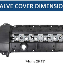 X AUTOHAUX Car Camshaft Engine Valve Cover with Gasket Set 11121432928 for BMW 323Ci 323i 325Ci 325i 325xi 328Ci 328i