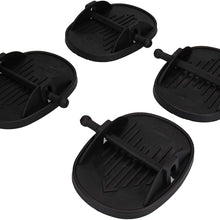 AB Tools 4 Pack Caravan Jack Pads Corner Steady Feet Stabiliser Shoes Anti-Sink Steadies