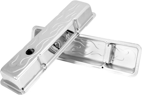 Spectre Performance 52181 Chrome Short Valve Cover for Small Block Chevy