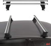 Roof Rack Cross Bars Lockable Luggage Carrier Smooth Roof Cars | Silver Aluminum Cargo Carrier Rooftop Bars | Automotive Exterior Accessories Fits Dodge Journey 2012-2020