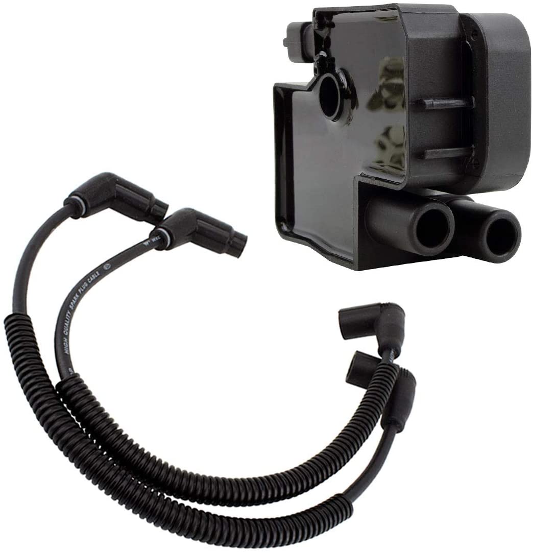 External Ignition Coil + Spark Plug Caps for Can-Am Commander 800 R / 1000 2011-2017 | Defender 800/1000 2016 2017