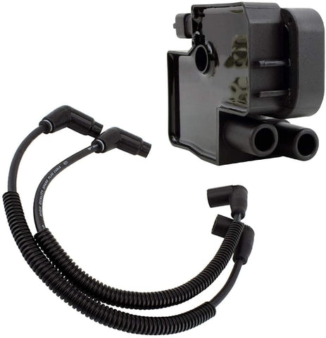 External Ignition Coil + Spark Plug Caps for Can-Am Commander 800 R / 1000 2011-2017 | Defender 800/1000 2016 2017