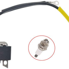 PARTSRUN ID#CDIM 100/11#181143212 Digital Ignition Coil with Spark Plug for Dolmar PS-5105 PS 5105 PS-4605 Makita EA 5000 EA5000,ZF222-HHS