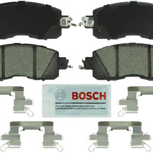 Bosch BE1650H Blue Disc Brake Pad Set with Hardware for Select 2011-15 Nissan Altima and Leaf - FRONT