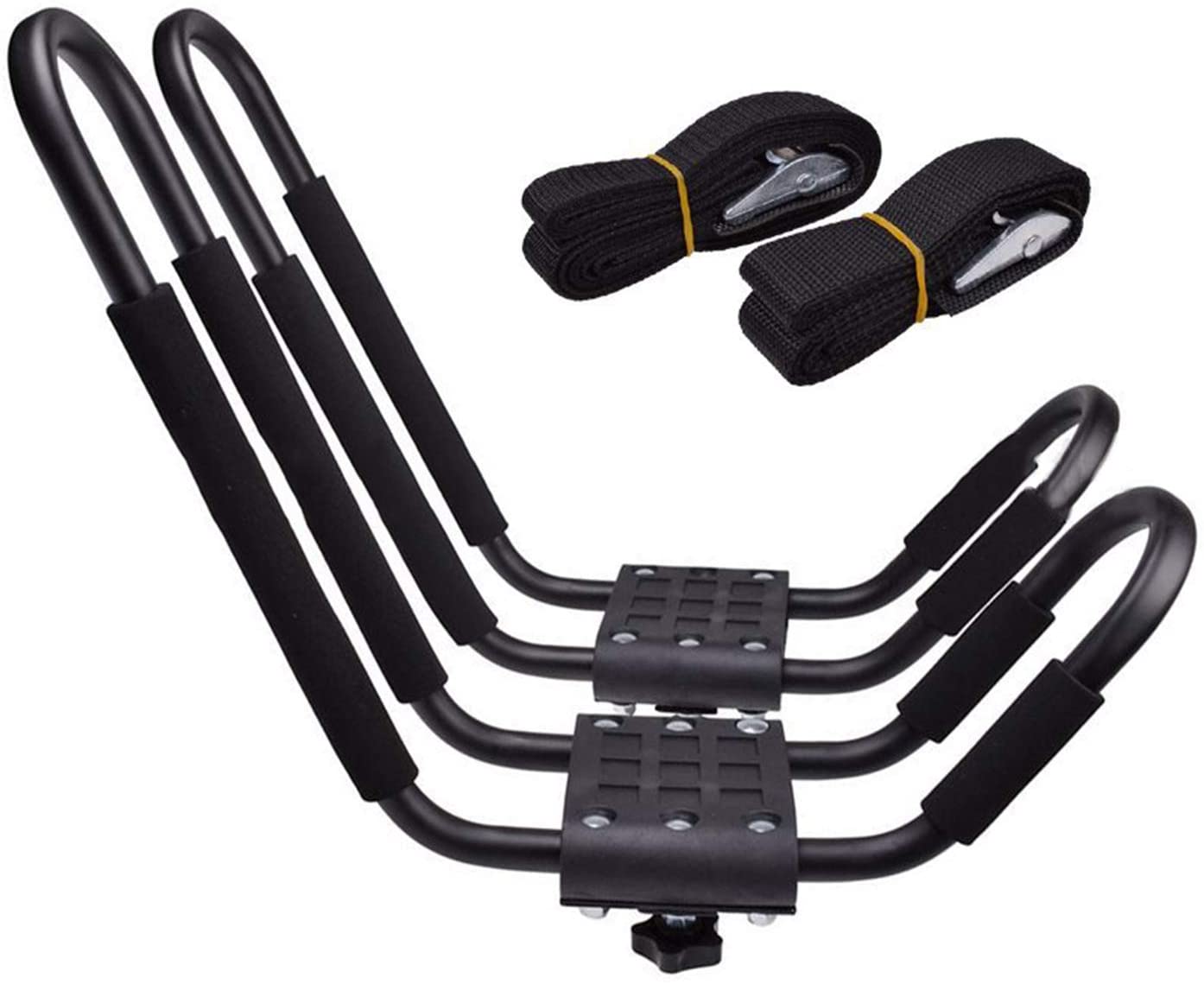 TBVECHI Kayak & Canoe Car Racks, Universal J-Bar Rack HD Kayak Carrier Canoe Boat Surf Ski Roof Top Mounted Kayak Frame