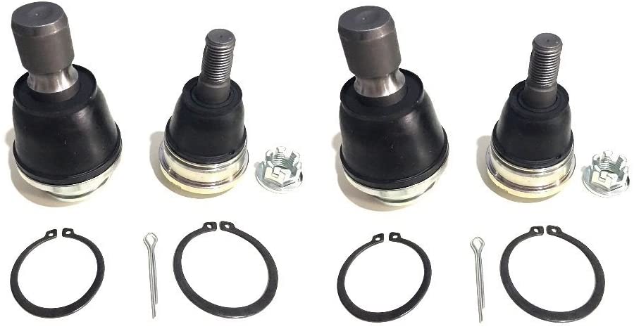NISTO Suspension 4 Front Upper Lower Ball Joint For Nissan 2005-2014 Frontier 2005-2012 Pathfinder