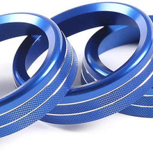 CHEYA Car Rear Air Conditioner Adjustment Knob Rings Cover Trim for Land Rover Defender 110 2020 Car Accessories (Silver)