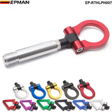 EPMAN Circular Ring Sport Jdm Aluminum Forge Front Tow Hook Bar Front Rear For Toyota Yaris Old (Red)