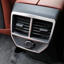 HKPKYK Car air Conditioning Outlet Decoration,for Peugeot 3008 GT 2017 2018, Stainless Steel Rear Seat Socket Air Conditioner Cover Trim Decorations Frames