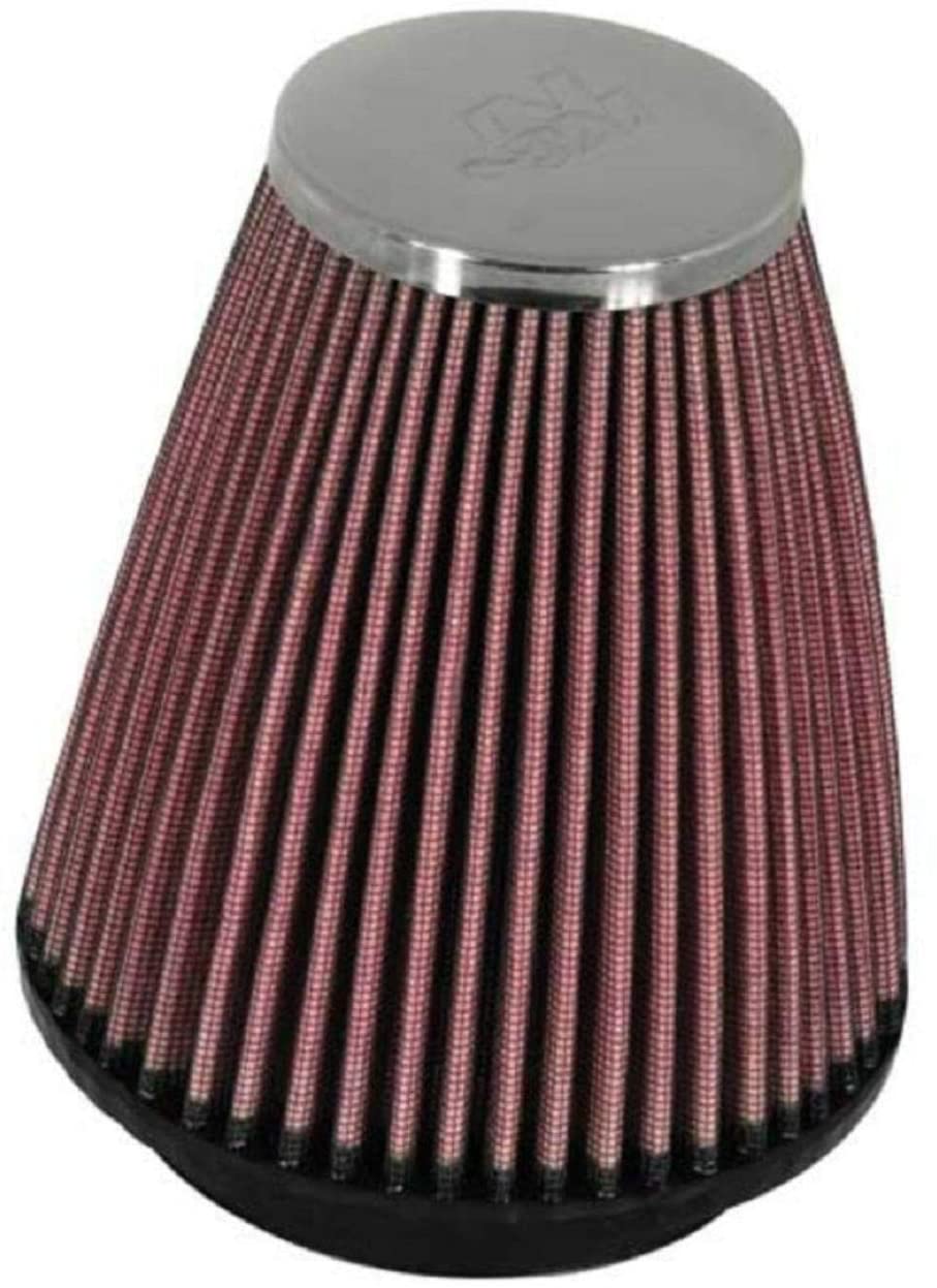 K&N Universal Clamp-On Air Filter: High Performance, Premium, Washable, Replacement Filter: Flange Diameter: 2.25 In, Filter Height: 4 In, Flange Length: 0.625 In, Shape: Round Tapered, RC-1250