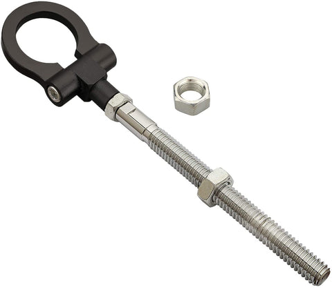 MG Pro-industry Front & Rear Bumper Screw on Sports Track Racing Heavy Duty Tow Hook for 2006-2018 Toyota Highlander (Red)