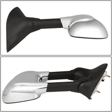 Pair Chrome Power Heated Glass Telescoping Folding Side Towing Mirrors Replacement for Ford Super Duty 99-07