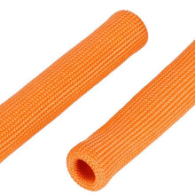 X AUTOHAUX 8 Pcs Orange Spark Plug Wire Boots 1800 Degree Heat Shield Protector Sleeve for Car