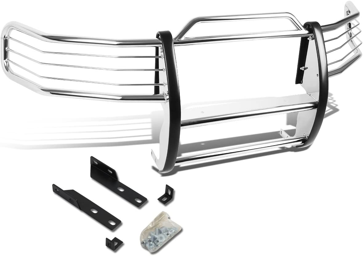DNA MOTORING GRILL-G-027-SS Front Bumper Brush Grille Guard,Silver (Silver)