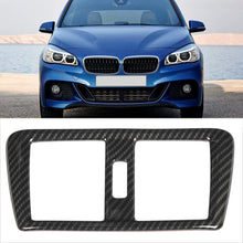 Hlyjoon Car Carbon Fiber Rear Air Conditioning Outlet Frame Cover Trim Rear Air Outlet Frame Trim Fit for Auto 218i Gran Tourer F45 F46 2015 2016 20217 2018