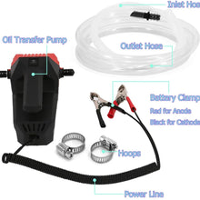 UTSAUTO 12V 60W Oil Change Pump Extractor DC Oil Diesel Extractor Oil Quick Extract Transfer Pump Scavenge Suction Kit for Car Boat Tubes Truck RV ATV and Other Vehicles