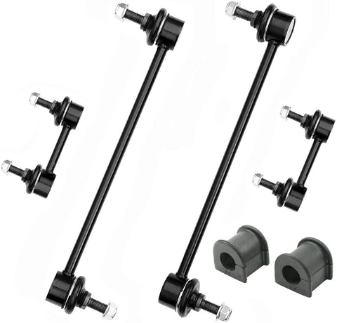 6Pc Front and Rear Sway bar links + Stabilizer Bushing For Acura RDX 2007-2018