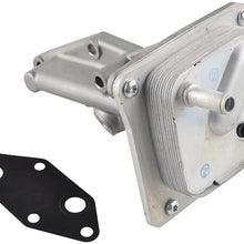 NICECNC Engine Oil Cooler with Bracket and Gasket for Nissan Altima/SENTRA 2.5L 2007-2012,Replace 21300-JA06A