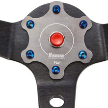 Kyostar 6-Hole 70mm Stainless Steel Steering Wheel Horn Button Cover Plate W/Allen Key (Titanium)