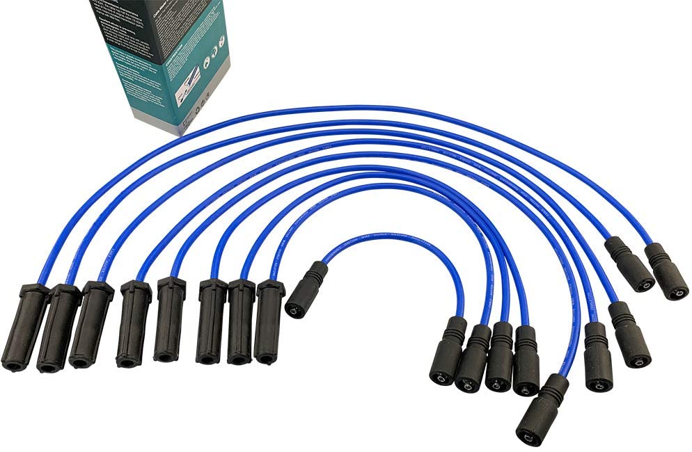 Cable Master Spark Plug Wires Compatible with Chevrolet GMC C2500/ K2500 (Suburban) C3500 Express 3500 K3500 P30 Savana 3500 7.4L V8 Gas 1996-2000