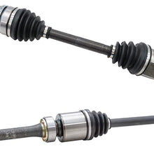 TRQ New Complete Front CV Axle Shaft Assembly 2 Piece Pair Set for 2012-2017 Toyota Camry 2.5L I4