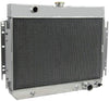 OzCoolingParts 63-68 Chevy Radiator, 4 Row Core Full Aluminum Radiator for 1963-1968 64 65 66 67 Chevy Bel-Air/Impala/Chevelle/EL Camino/Biscayne/Cappice and Many GM Cars