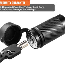 CZC AUTO Trailer Tongue Coupler Lock, Dia 1/4 Inch, 2-1/2 Inch Span Fits Latch-Type Coupler for Towing Boat Truck RV Car Trailer