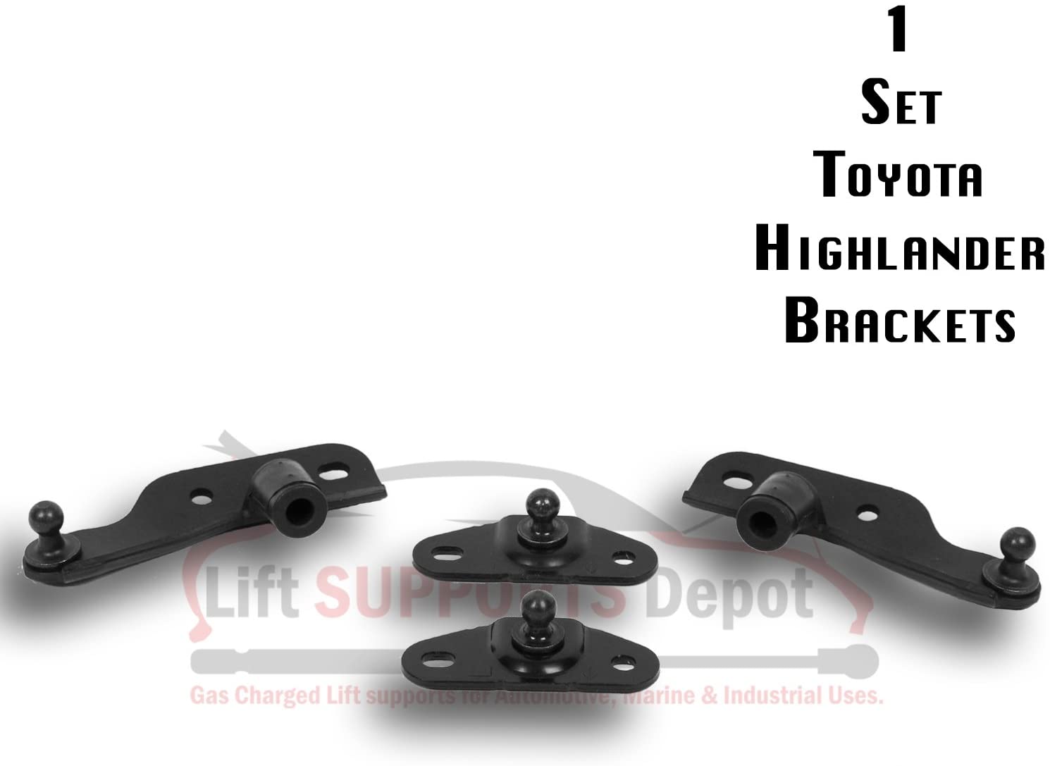 Qty (4) Brackets to fit 2008 To 2013 Highlander Liftgate Tailgate Supports (Lift supports Not included)