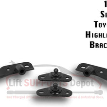 Qty (4) Brackets to fit 2008 To 2013 Highlander Liftgate Tailgate Supports (Lift supports Not included)