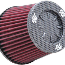 K&N Universal Clamp-On Air Filter: High Performance, Premium, Replacement Engine Filter: Flange Diameter: 3.9375 In, Filter Height: 4.5 In, Flange Length: 0.75 In, Shape: Round Tapered, RC-5059