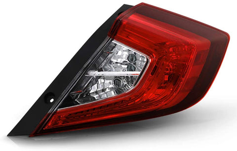 ACANII - For 2016-2020 Honda Civic 4-Door Sedan Factory style Rear Tail Light Lamp Outer Assembly Right Passenger Side