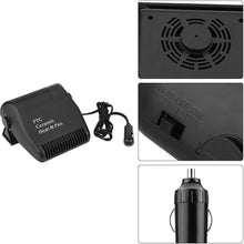 Car Heater Defroster,12V Cooling Fan Heater 2 in 1 Portable Fast Heating Low Noise Car Ceramic Heating Windshield Defroster Demister