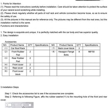 ANGLEWIDE Roof Rack Side Rails Aluminum Cargo Rack Fit For 2008-2013 For Toyota Highlander Sport Utility 4-door Rooftop Cross Bars Top Rail Carries Luggage Carrier - Max Load 150LBS,Black