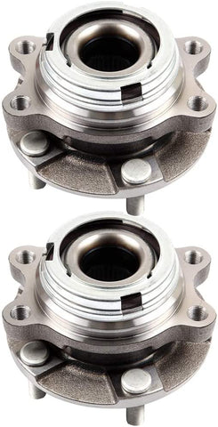 LSAILON Hub Assembly and Wheel Bearing X2 Replace for Infiniti JX35 Q60 Altima Maxima Murano Pathfinder 513296 Front Wheel Hub and Bearing Assembly