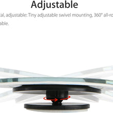 PRETTYGAGA Blind Spot Mirror Frameless Sway Rotate Wide Angle Rear View Mirror HD Glass Fan Shape Pack of 2