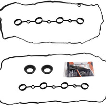 Spark Plug Seals and Cam Gasket Valve Cover Gasket Set Replacement for Porsche Cayenne V8 4.5L 2003 2004 2005 2006#94810593205 94810593300 94810593400 by LAFORMO