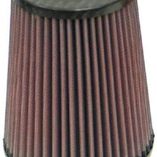 K&N Universal Air Filter - Carbon Fiber Top: High Performance, Premium, Replacement Filter: Flange Diameter: 4 In, Filter Height: 6.5 In, Flange Length: 0.625 In, Shape: Round Tapered, RP-4980