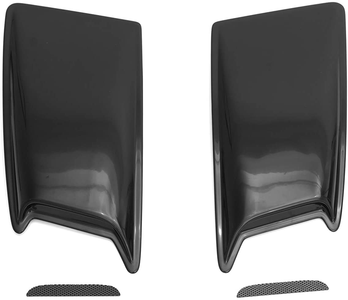 Auto Ventshade 80002 Medium Hood Scoop with Smooth Black Finish