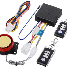 KKmoon Motorcycle Security Kit Alarm System DC12V Anti-Theft Alarm Security System, Remote Control Engine Start Kit with125dB Alarm Speaker