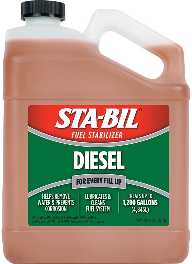 STA-BIL (22254) Diesel Fuel Stabilizer And Performance Improver - Keeps Diesel Fuel Fresh For Up To 12 Months - Lubricates And Cleans The Fuel System - Treats 320 Gallons, 32 fl. oz.