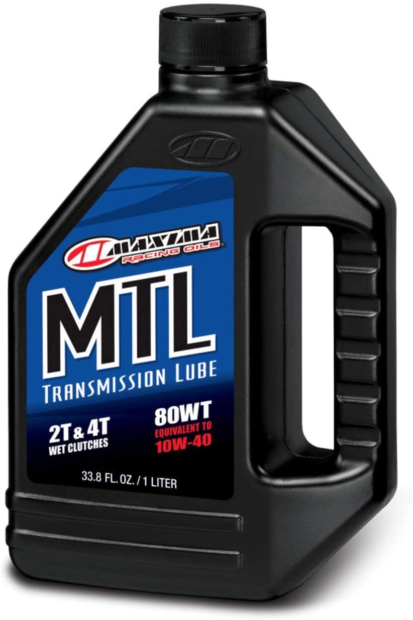 Maxima Racing Oils 41901-4PK MTL-R 80w Motorcycle Transmission/Clutch Fluid 1L Bottle, 4-Pack